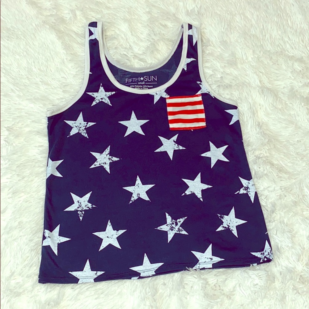 American flag tank